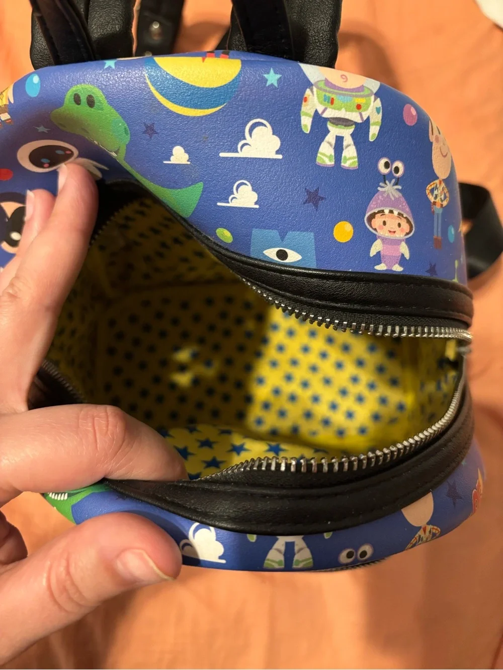 Loungefly Blue Disney Pixar Character Mini Backpack